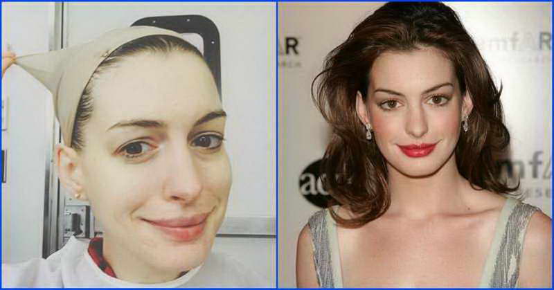 celebrities close up without makeup